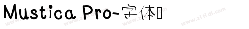 Mustica Pro字体转换